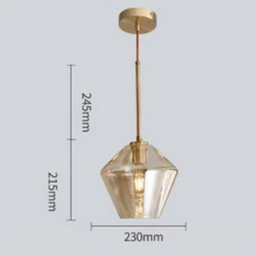 Nordic Modern Glass Pendant Lights Fixtures Loft Decor LED Hanging