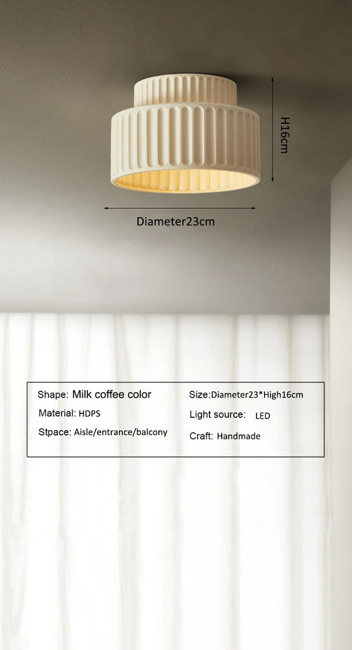 Nordic Cream Wind Ceiling Light - Modern Aisle and Corridor Lighting