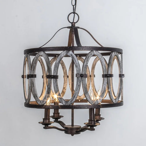 American country creative chandelier retro industrial style living