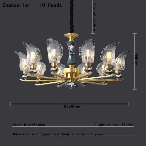 New Multiple Heads Luxury Pendant Lamp For Corridor Stairwell Living