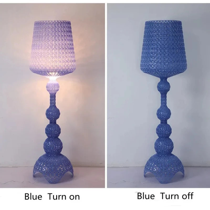 Modern Hollow Design Floor Lamp Acrylic Table Lamps LED Standing Light