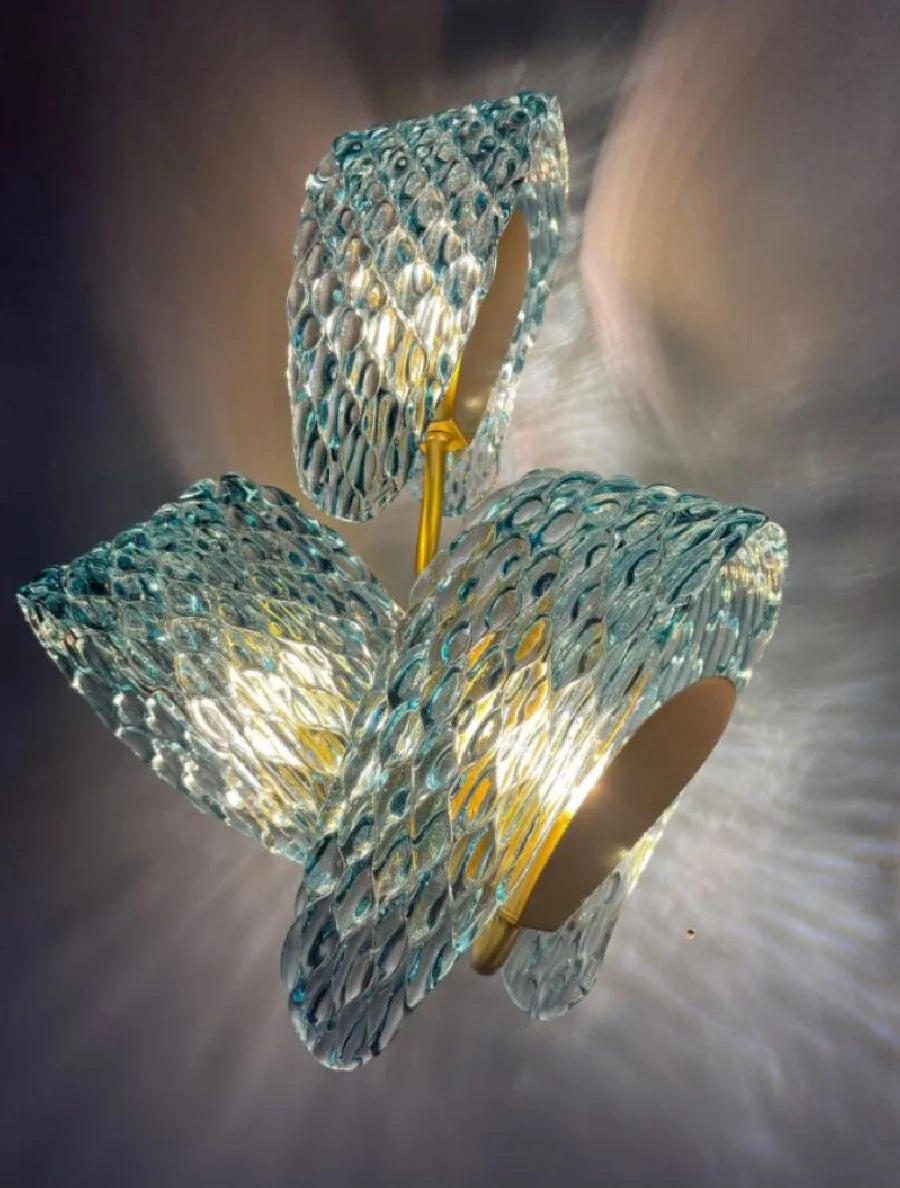 Designer crystal wall lamp luxury creative bedroom lamp modern LED