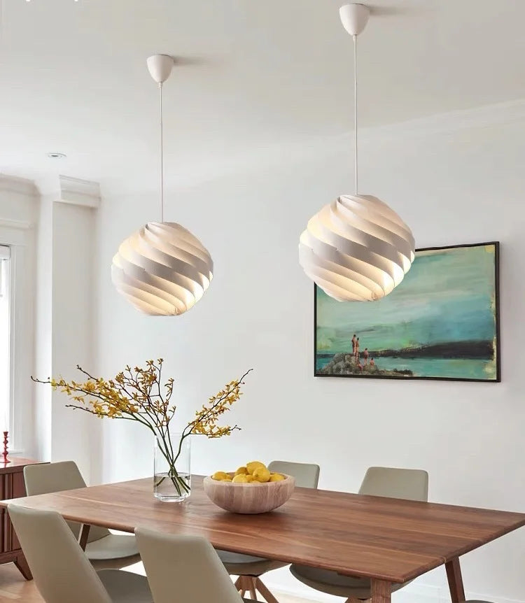Turbo Pendant light design globe hanging lamp white for living room