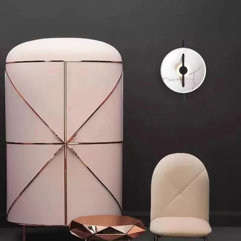 Mito Floor Lamp minimalist designer White Marble Lamp Living Room