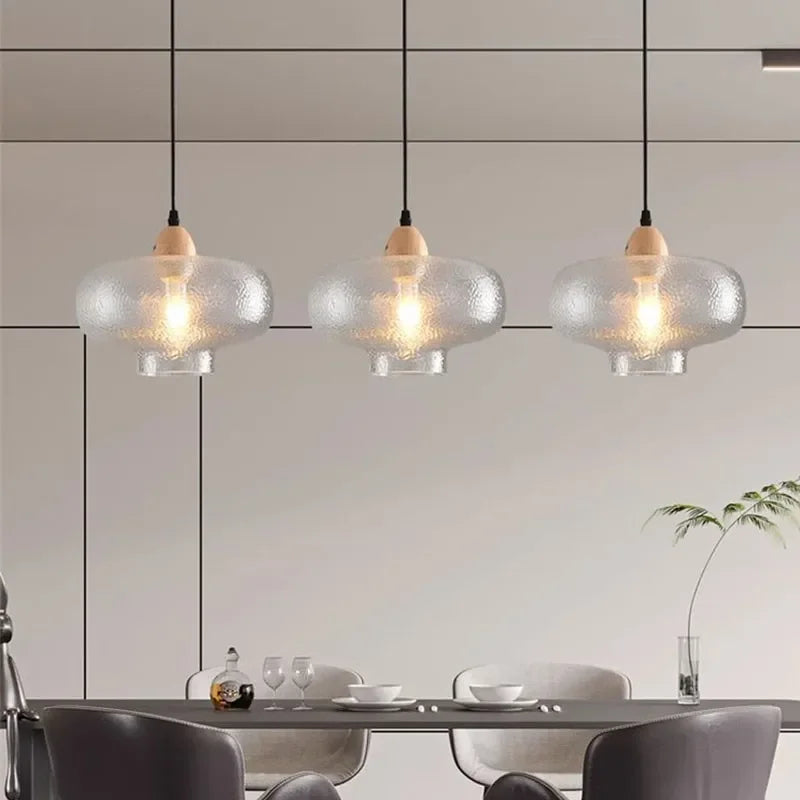 Modern Glass Ceiling Chandeliers Minimalist Nordic Living Dining Room