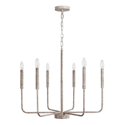 American Country Retro Industrial Style Iron Chandelier Candle