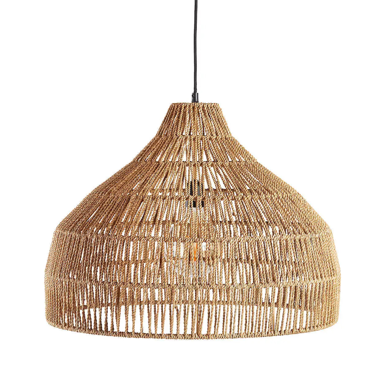 Australia-style restaurant chandelier handmade natural woven rattan