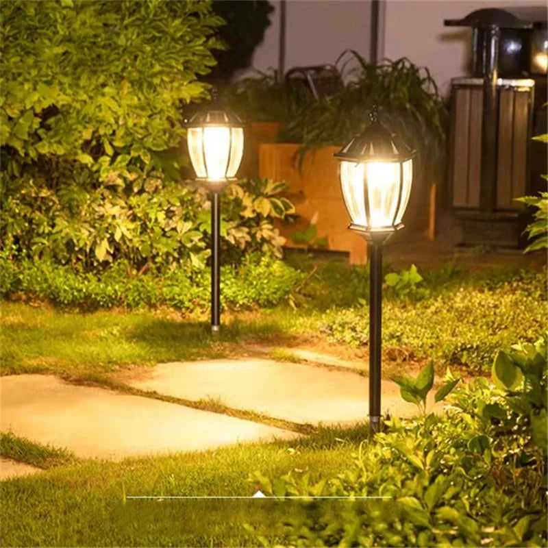Retro Simple Outdoor Black Lawn Lamp LED Light Classical