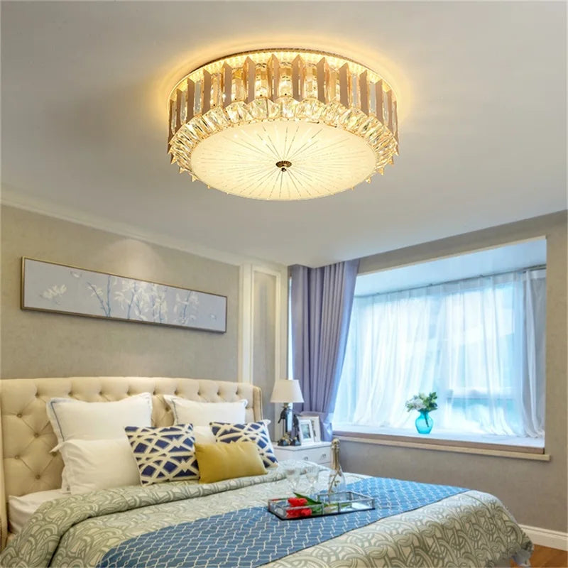Gold Chandelier Pendant Lamp Postmodern Luxury Light Home LED