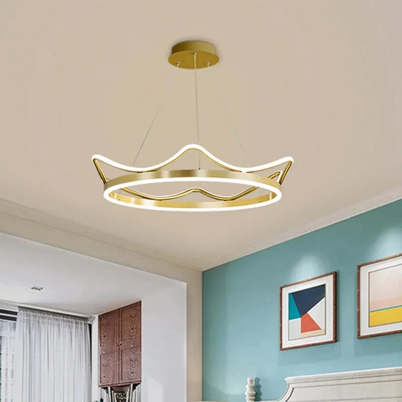 Bedroom chandeliers Children's room Nursery Crown Pendant light