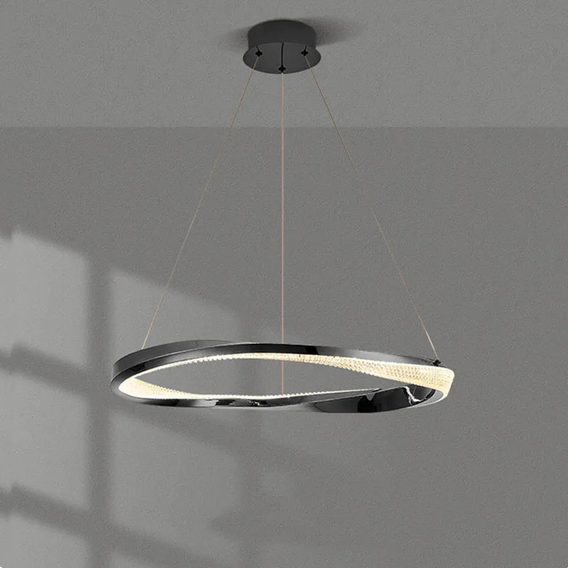 Black Round LED Pendant Lamp