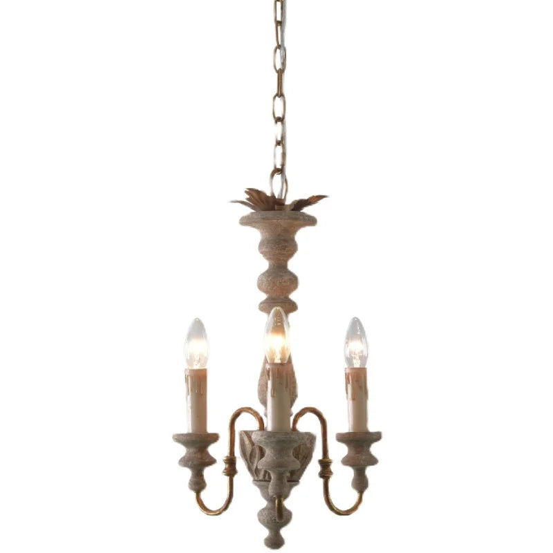 American Country Retro Candle Chandelier Living Room Dining Room Light