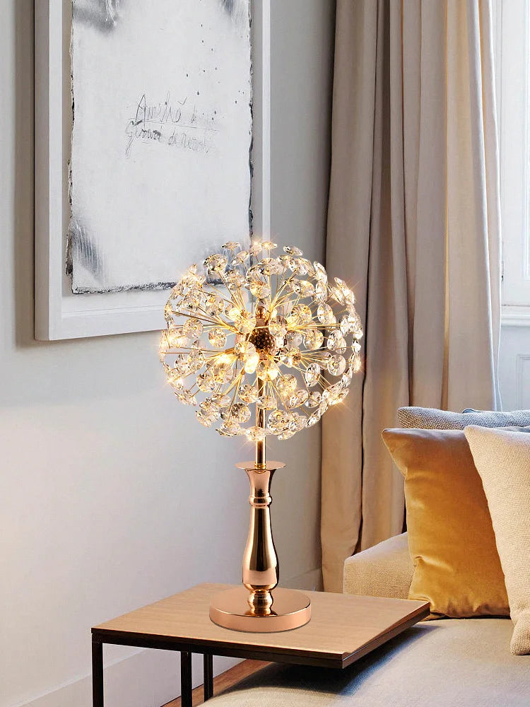 Crystal Lamp Bedroom Bedside Lamp Light Luxury and Simplicity Wedding