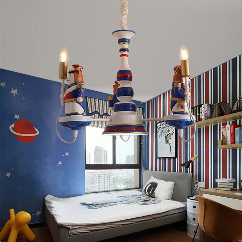 5 Heads LED Indoor Decorate Chandelier For Bedroom Study Toy Room Shop