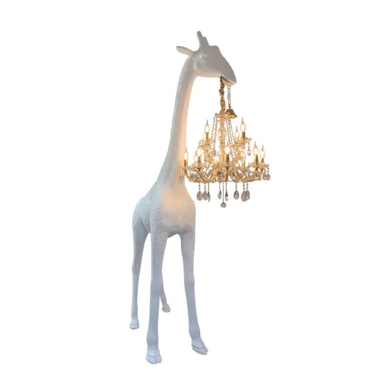 Deer Floor Lamp Reindeer Sculpture Modeling Large Decoration