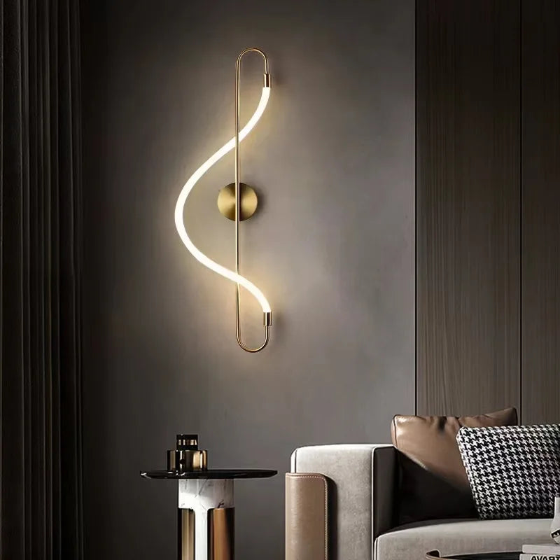 Atmosphere Work Study LED Wall Lamps Creative Living Room Background