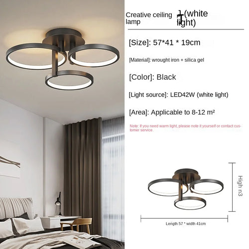 Bedroom light LED ceiling pendant light Modern minimalist light