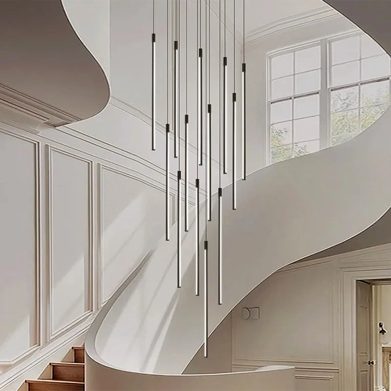 Modern Minimalist Chandelier for Staircases and Family Penthouse