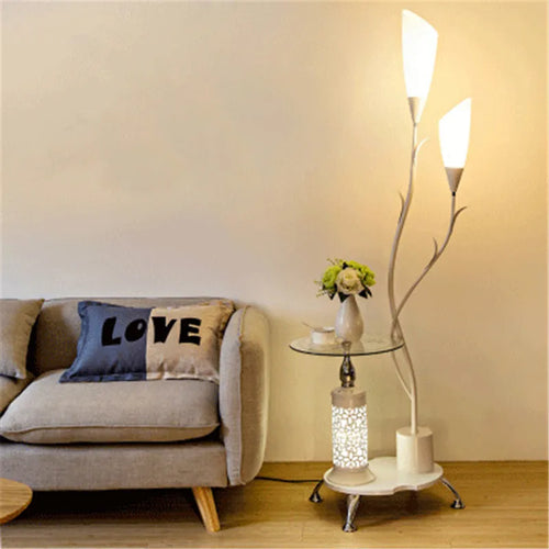 E27 Nordic Modern Floor Lamp LED Flower Tea Table Floor Lamps for