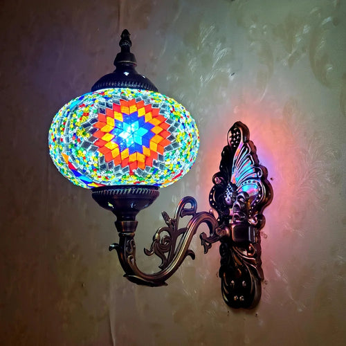 Big Size Turkish Mosaic Wall Lamps Luminaria Applique Murale Intérieur