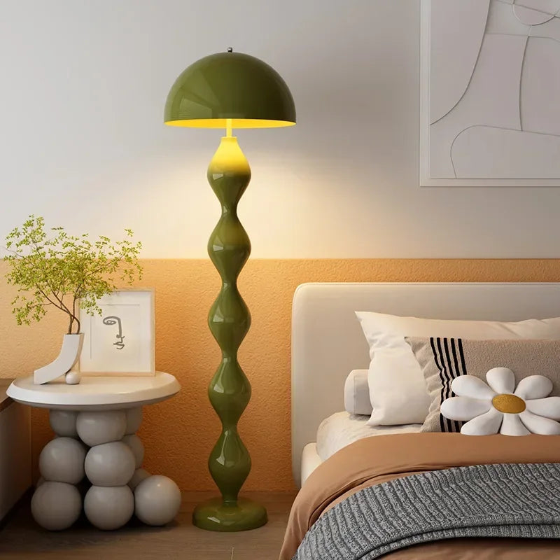 LED Lights Home Decorations Nordic Floor Lamp Cream Minimalist Style