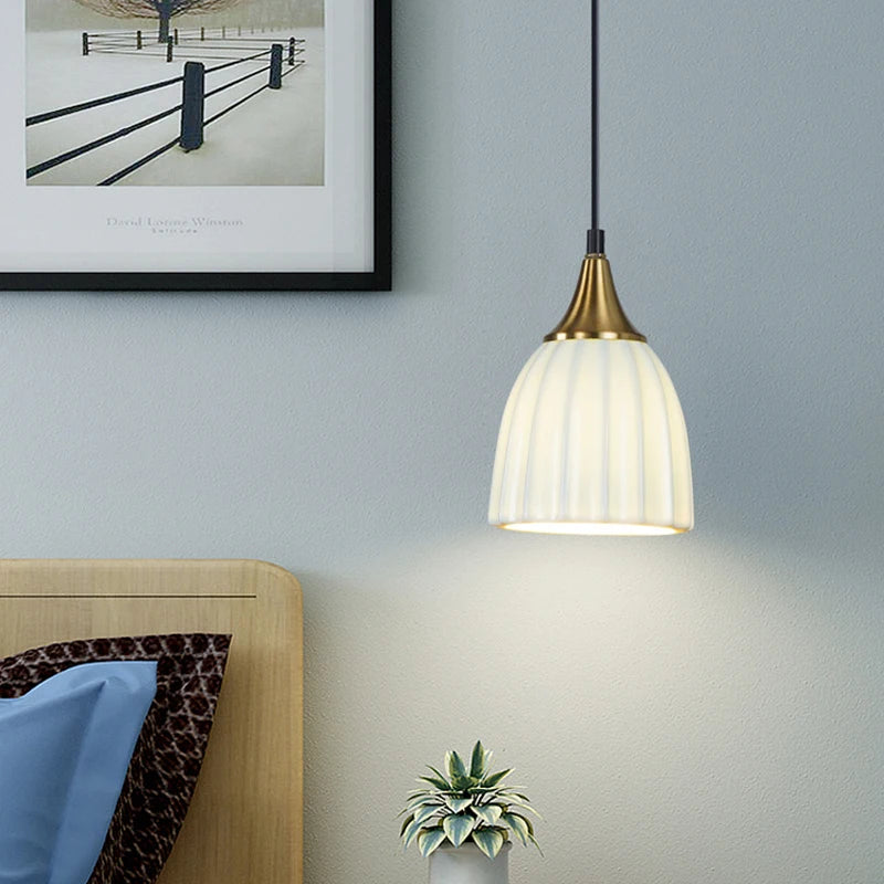 American Ceramic Pendant Lights Modern Bar Dining Room Lamp Bedroom