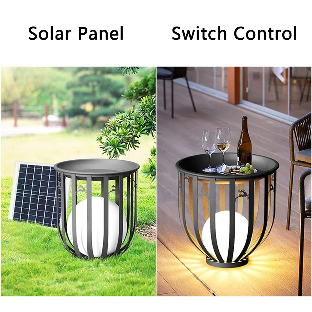 Solar Lawn Lamp Outdoor Patio Lights Fixture Waterproof Planters