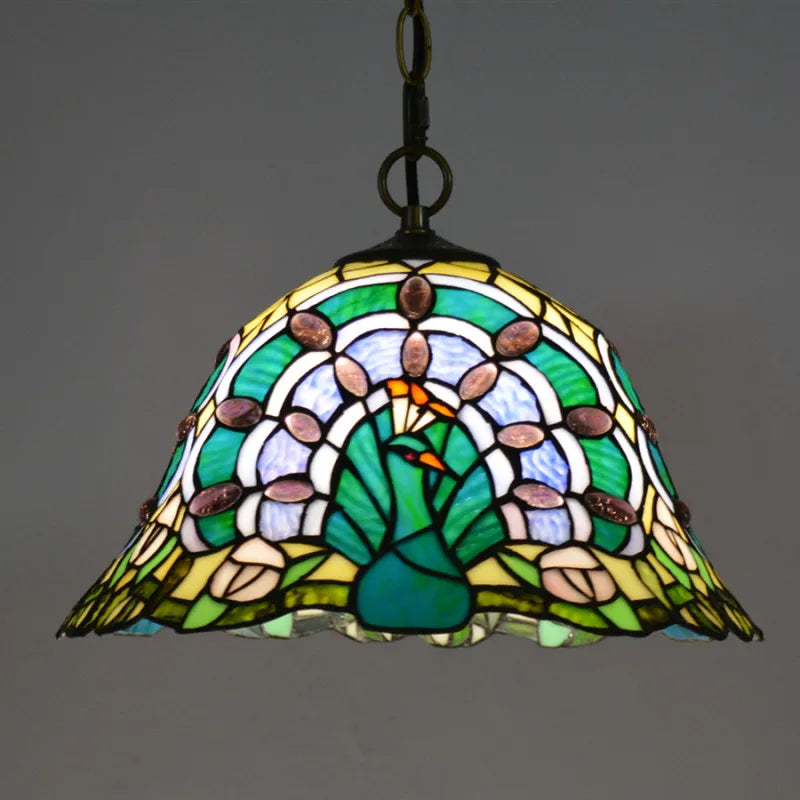 Tiffany Pendant Lights Vintage Turkish Mosaic Stained Glass LED