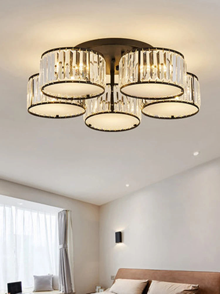 Modern simple crystal lamp ceiling lamp atmospheric light luxury