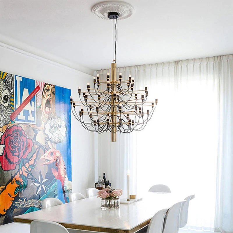 Modern Design Gino Sarfatti 2097 Ceiling Chandelier Lamp Decor