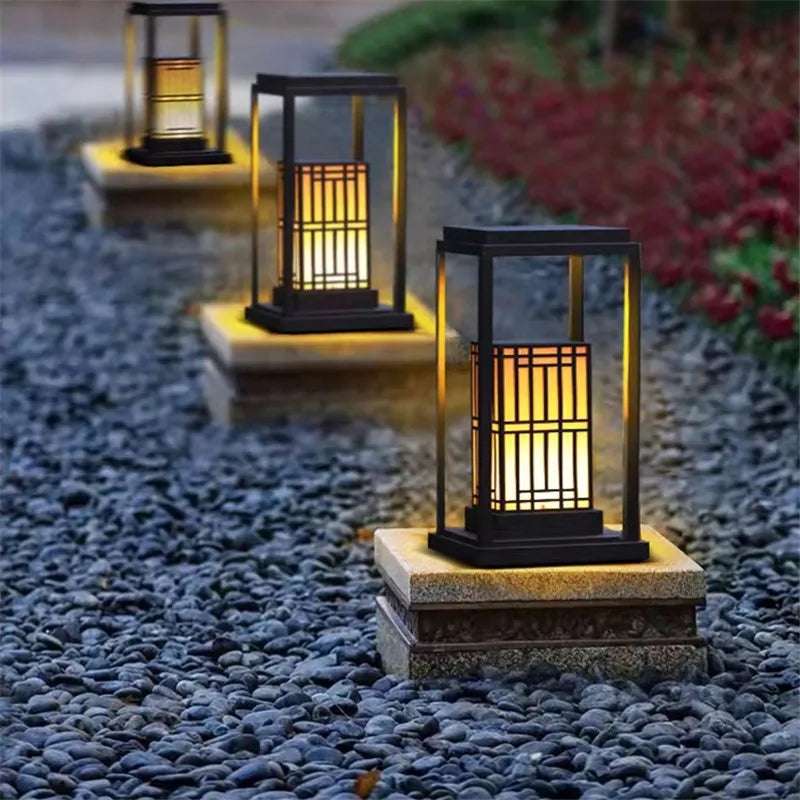 Outdoor Lawn Lamp Chinese Classical LED Portable Lighting