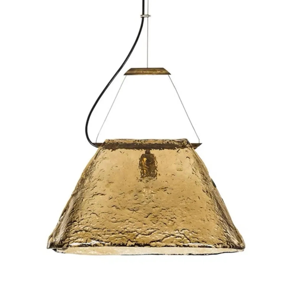 Hot Selling Northern Europe iron and rustic glass hanging Lamp Golden