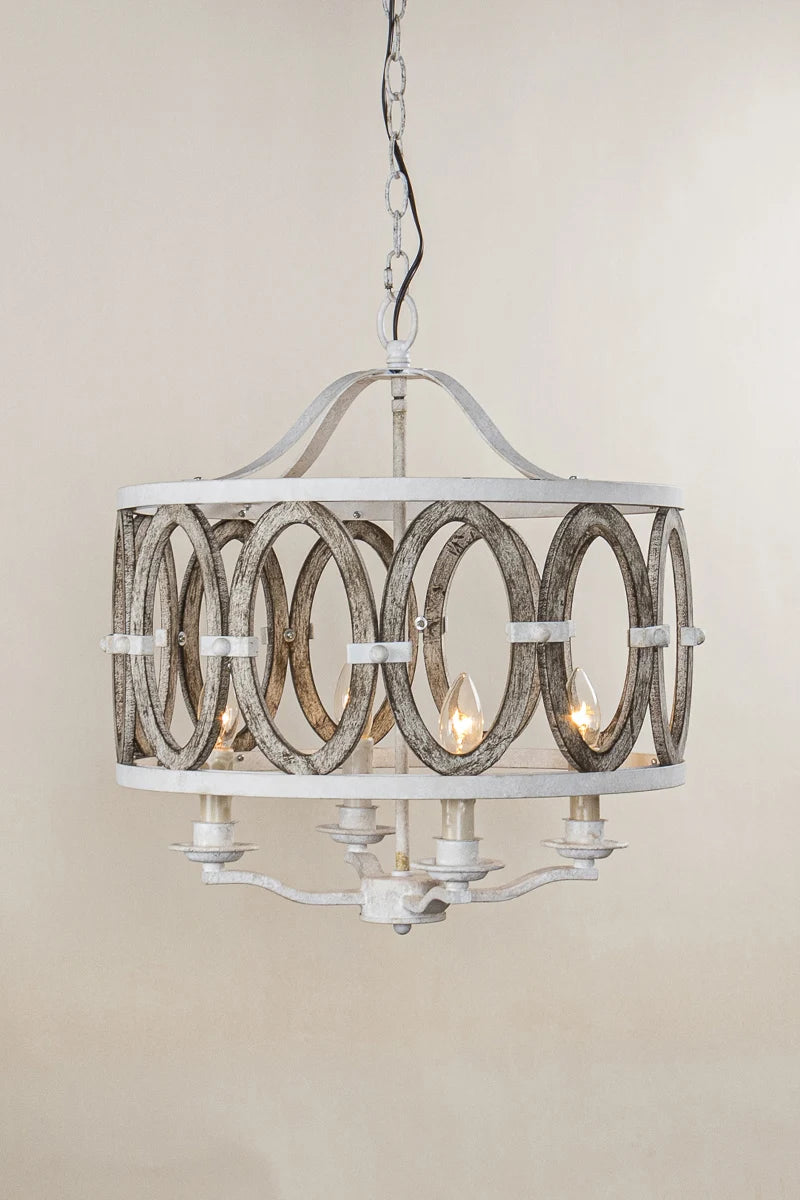 American country creative chandelier retro industrial style living