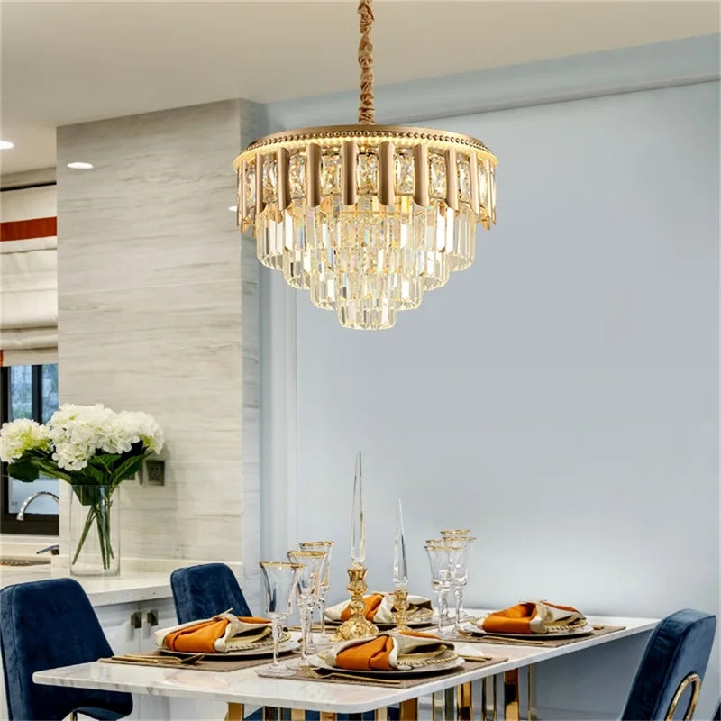 Chandelier Light Pendant Lamp Postmodern Gold Luxury Home LED