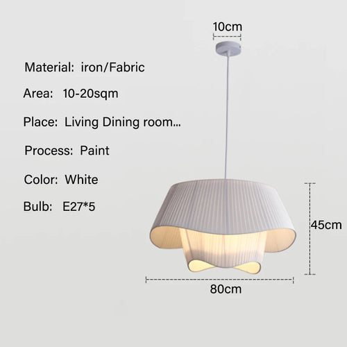 Modern Nordic White Led Pendant Lights Living Dining Room Decor Lustre
