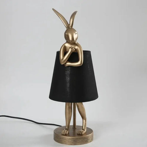 Nordic LED rabbit table lamp Designer resin rabbit desk lamp for study