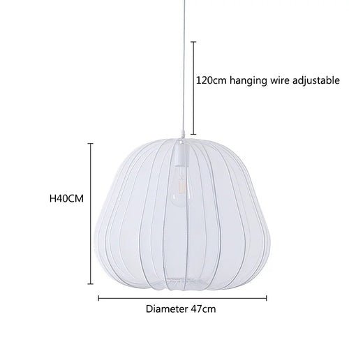 Fabric Lantern LED Chandelier