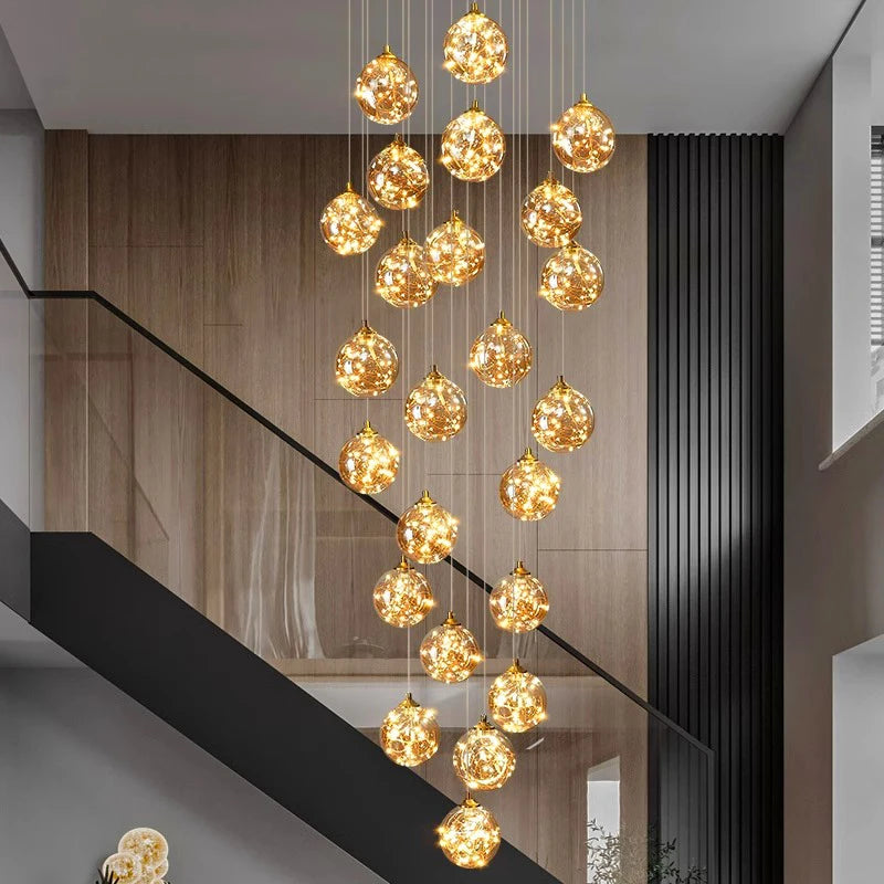 Nordic Stair Chandelier for Living Room and Dining Room
