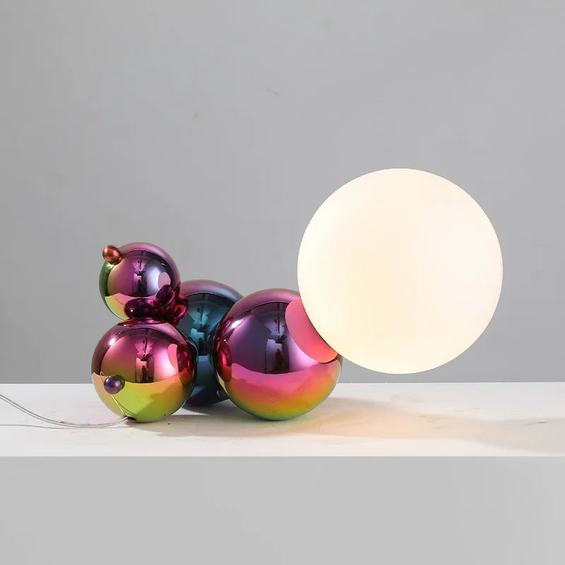 Creative Postmodern LED Table Lamp Bedroom Bedside Glass Table Light