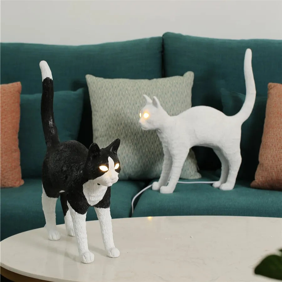 Designer Cat Table Lamp Nordic Jobby Table Lighting Bedroom Bedside