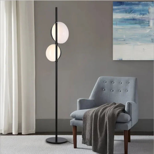 Black gold floor lamp LED minimalist Superluna Floor Lamp