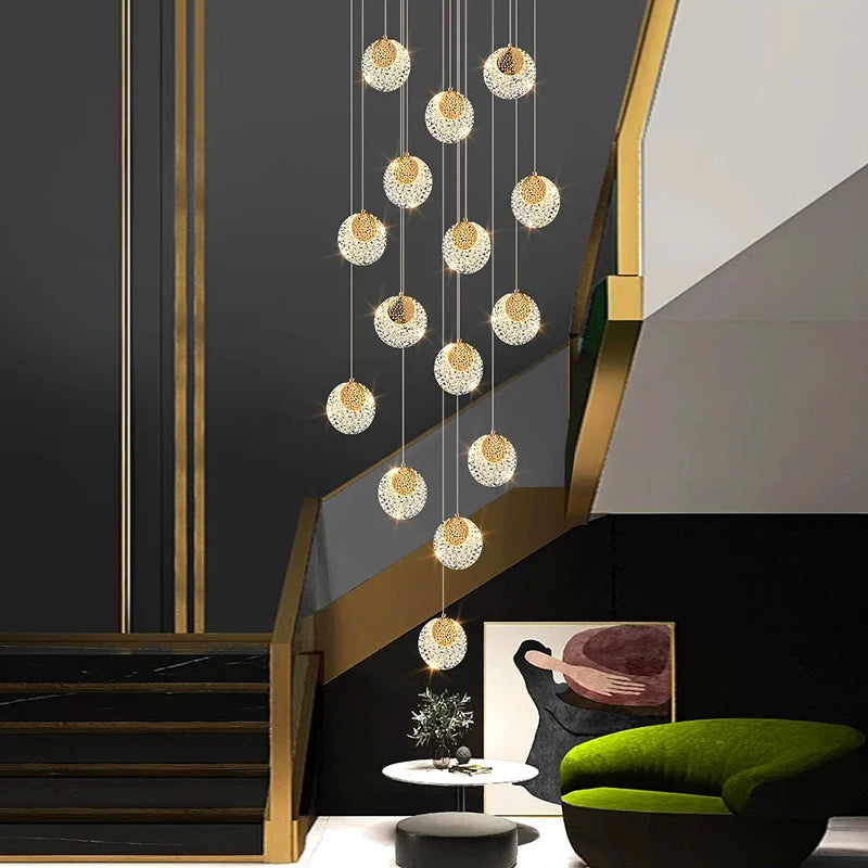 Nordic Stair Chandelier for Living Room and Dining Room