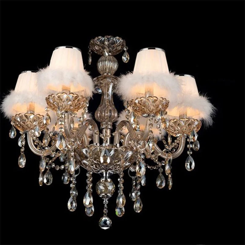 Modern Luxury Chandelier Lamps LED Crystal Pendant  Hanging