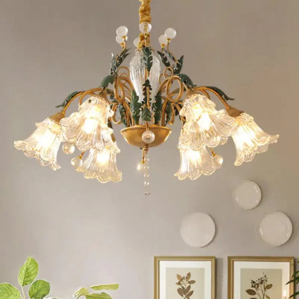 Foyer Gold Ceiling Chandelier Crystal Lampe for living room Penthouse