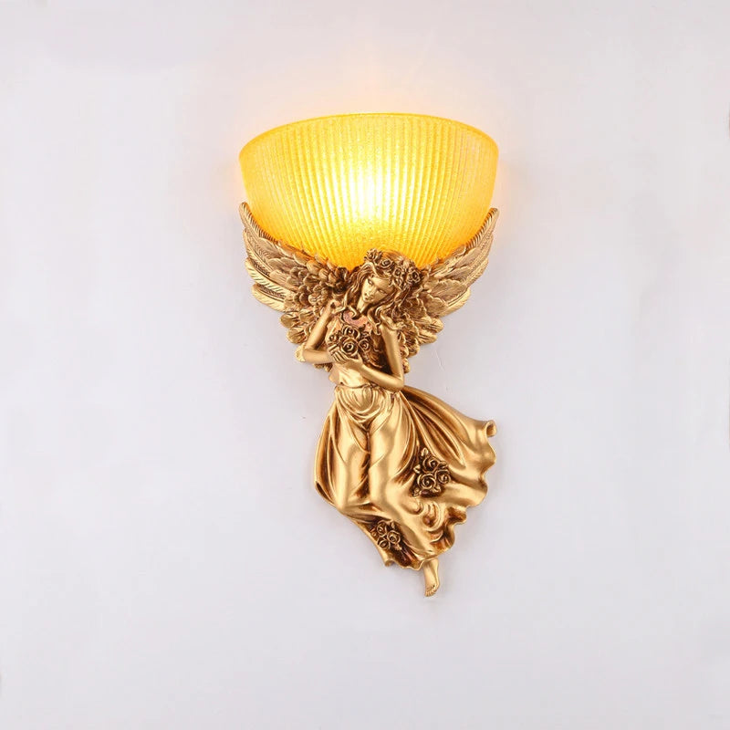 Angel Wall Light with E27 Bulb AC Powered 85-265V Decorative Wall Lamp