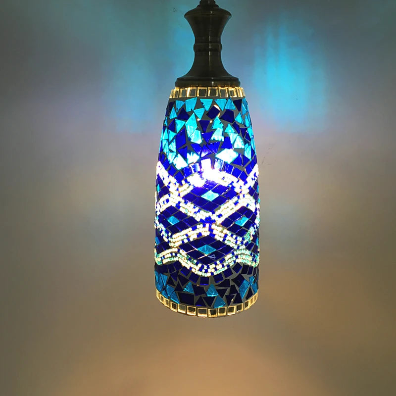 Turkish Mosaic Pendant Lights Vintage Ceiling Hanging Lamp Stained