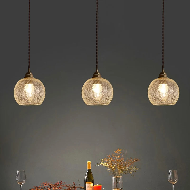 Nordic Glass Ball Pendant Lights Kitchen Cafe Living Room Light Modern