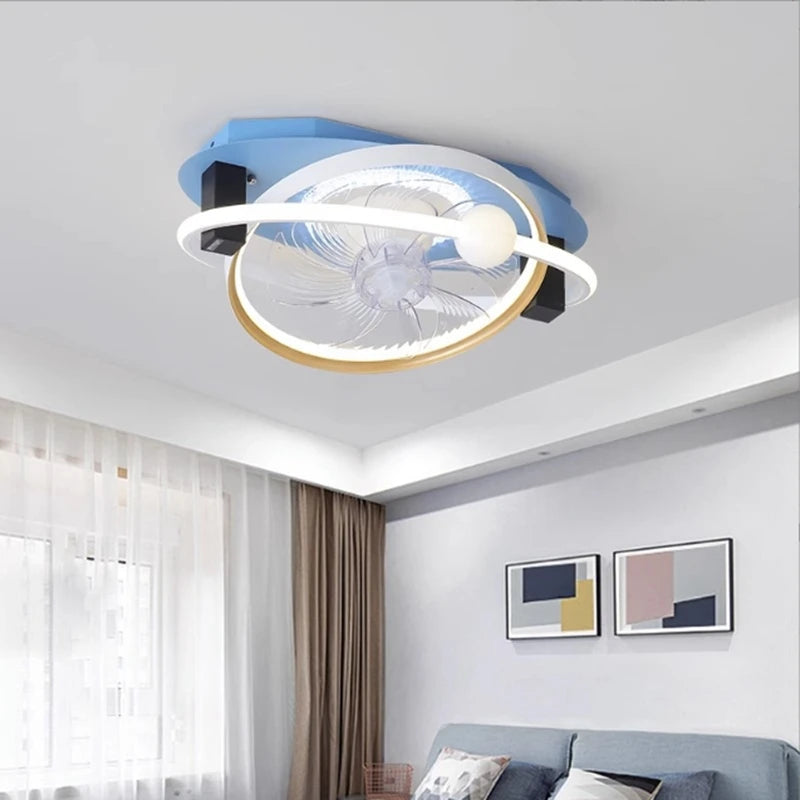 Intelligent LED Shake Your Head Bedroom Ceiling Lamp Modern Study