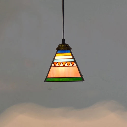 Tiffany Stained Glass Pendant Lights Vintage Mediterranean Kitchen Led