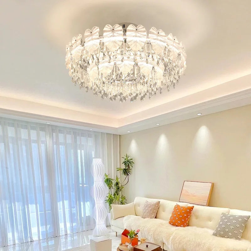 Living Room Crystal Ceiling Light Modern Simple Light Luxury Dining